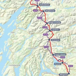 West Highland Way Map