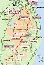 Wicklow way mapa
