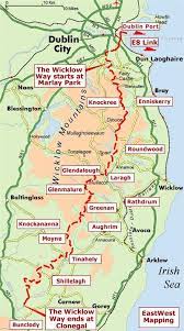 Wicklow way mapa