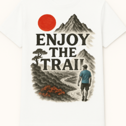 Camiseta Algodón Enjoy The Trail Japon Delantera