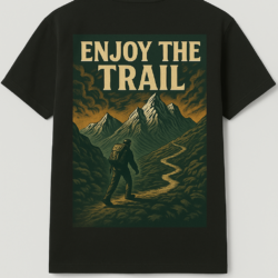 Camiseta Algodón Enjoy the Trail Mountain Espalda