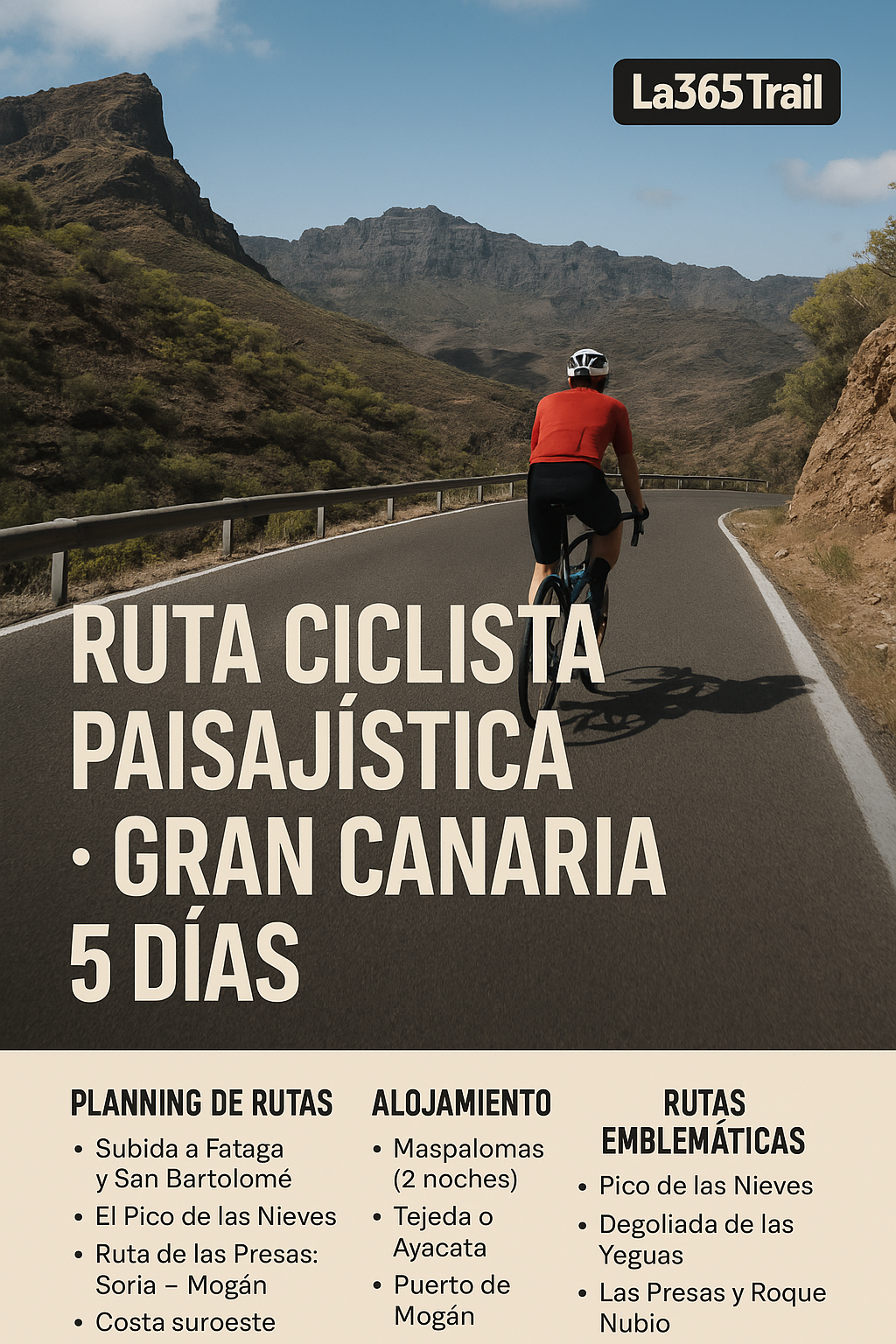 Gran Canaria ruta Ciclista paisajistica y natural
